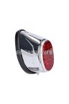 tail light assy moped oval chromed universal for Puch MS, MV, Maxi, Kreidler, Zündapp