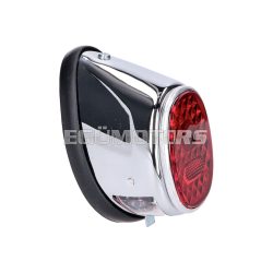   tail light assy moped oval chromed universal for Puch MS, MV, Maxi, Kreidler, Zündapp