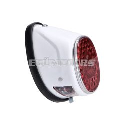   tail light assy moped oval white universal for Puch MS, MV, Maxi, Kreidler, Zündapp