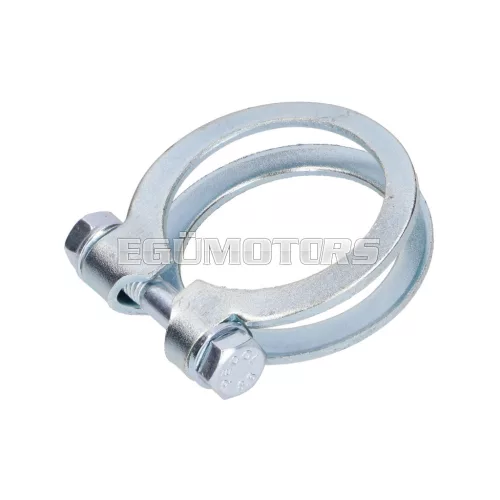 Kipufogó bilincs, acél, megerősített, 34-36mm