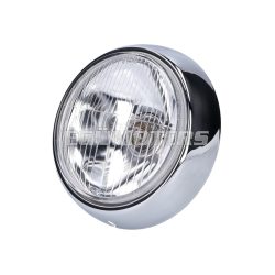   headlight round 85mm / 109mm chromed for Puch MS, VS, MV, DS 1 (old type)