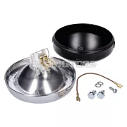 101 Octane fényszóró egység, kerek, fekete, univerzális, 145mm, mopedhez