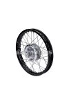 spoke wheel 1.60 x 16 aluminum black for Simson S50, S51, S53, S70, S83, KR51/1, KR51/2 Schwalbe, SR4-1 Spatz, SR4-2 Star, SR4-3 Sperber, SR4-4 Habicht