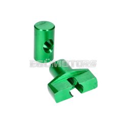 brake cable adjuster set M6 aluminum green - universal