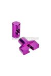 brake cable adjuster set M6 aluminum purple - universal