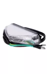 101 Octane hátsó lámpa LED, átlátszó üveg, 82x22mm, univerzális
