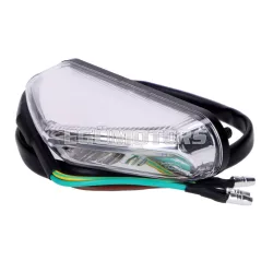   101 Octane hátsó lámpa LED, átlátszó üveg, 82x22mm, univerzális