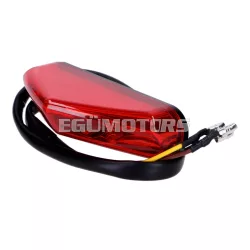 101 Octane hátsó lámpa LED, piros, 82x22mm, univerzális