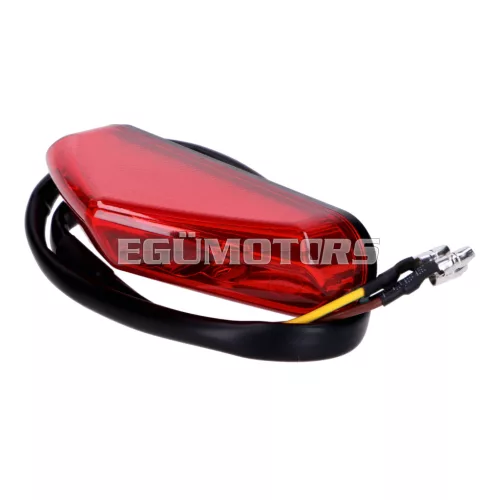 101 Octane hátsó lámpa LED, piros, 82x22mm, univerzális
