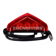 101 Octane hátsó lámpa LED, piros, 82x22mm, univerzális