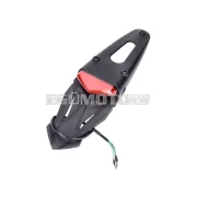 101 Octane rendszámtábla tartó piros LED hátsó lámpával, Enduro, Supermotard