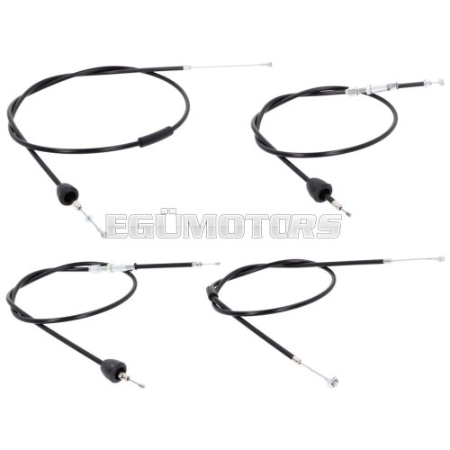 bowden cable set black for Simson Schwalbe KR51/2