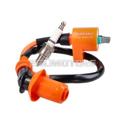   ignition upgrade kit Naraku ignition coil and spark plug iridium for GY6 139QMB