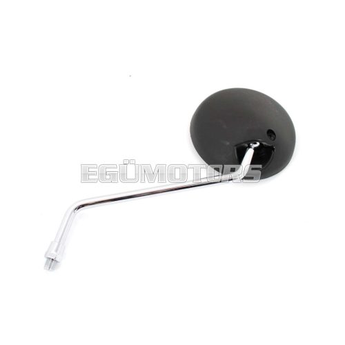 Mirror right black 105mm left-hand thread for Yamaha DT 80 M, MX, LC 1, 2, 125, 400, RD 50, XT 250, 500