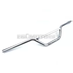   Kormány krómozott, 22mm, 860mm, 140mm, Zündapp, Kreidler, Hercules, Puch, Simson