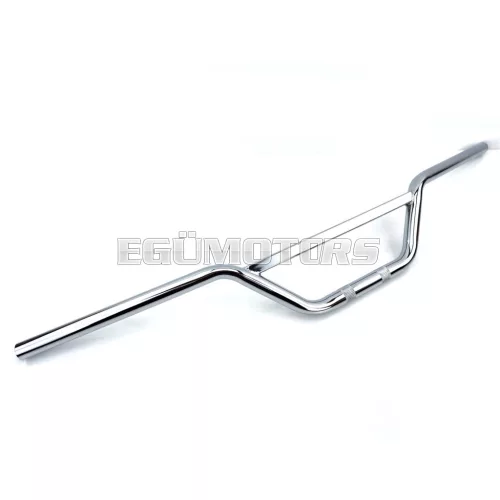 Kormány krómozott, 22mm, 860mm, 140mm, Zündapp, Kreidler, Hercules, Puch, Simson