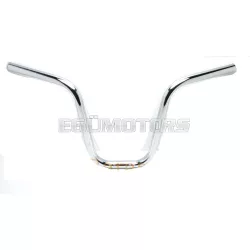   Kormány krómozott, 22mm, 610mm, 270mm, 60mm, Zündapp ZD, ZR, ZA, ZS, ZX, Kreidler Flory MF 2, Hercules Prima M 5, Puch Maxi, Honda Camino, Vespa Citta, Simson