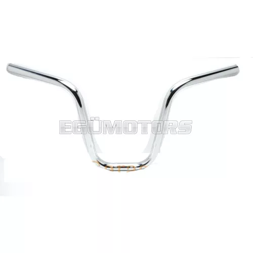 Kormány krómozott, 22mm, 610mm, 270mm, 60mm, Zündapp ZD, ZR, ZA, ZS, ZX, Kreidler Flory MF 2, Hercules Prima M 5, Puch Maxi, Honda Camino, Vespa Citta, Simson