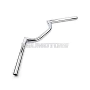 Kormány krómozott, 560mm, 80mm, sík, Zündapp KS, GTS, CS, Z, Kreidler Florett, Flory, Hercules Prima, M, MK, K, Puch Maxi, Monza, X, Simson S, SR, DKW, KTM, Rixe, Sachs Mopa, Moped