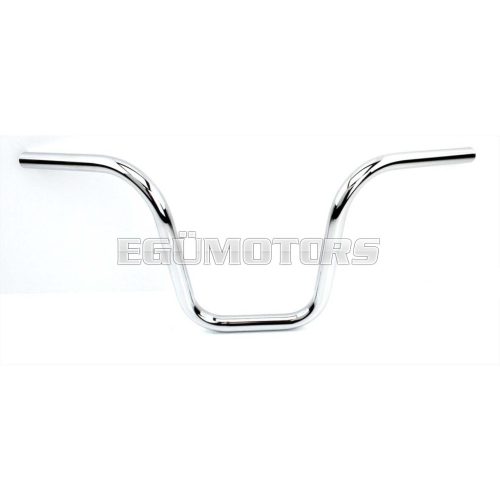Handlebars Cuppini chrome 22mm 610mm 230mm 140mm for Zündapp ZD, ZR, ZA, ZS, ZX, Kreidler Flory MF 2, Hercules Prima M 5, Puch Maxi, KTM, DKW, Rixe, Honda Camino, Vespa Citta, Simson