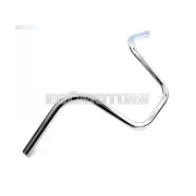 Kormány Cuppini, krómozott, 22mm, 610mm, 230mm, 140mm, Zündapp ZD, ZR, ZA, ZS, ZX, Kreidler Flory MF 2, Hercules Prima M 5, Puch Maxi, KTM, DKW, Rixe, Honda Camino, Vespa Citta, Simson