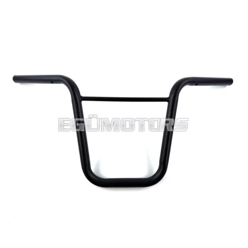 Kormány fekete keresztmerevítővel 640mmx280mm, 22.10mm, Zündapp, Kreidler, Hercules, Puch