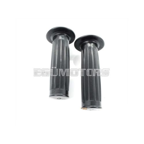 Grip rubber black 22mm 105mm (2 pieces) for Zündapp GTS, KS, C 50 Sport, Kreidler, Hercules