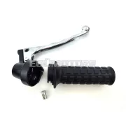 Gázkar markolat készlet fekete, műanyag, Puch Maxi