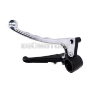 Fékkar fémből, bal oldali gumimarkolattal és műanyag berúgókar fogantyúval, Puch Maxi