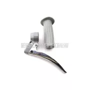 Markolat szerelvény alumínium, szürke, 22mm, 105mm, 26mm, Zündapp, Kreidler, Hercules, Puch, DKW, KTM, moped, mokick