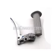 Markolat szerelvény alumínium, szürke, 22mm, 105mm, 26mm, Zündapp, Kreidler, Hercules, Puch, DKW, KTM, moped, mokick