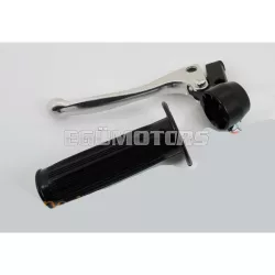   Markolat szerelvény alumínium kuplungkarral 22mm fekete, 105mm, Zündapp, Kreidler, Hercules, Puch, DKW, KTM, moped, mokick