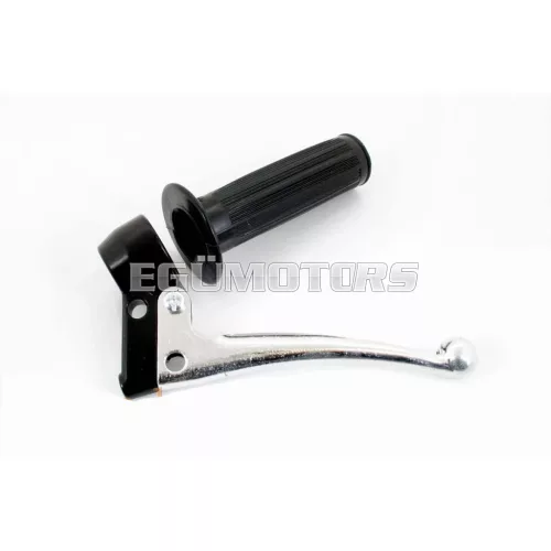 Markolat szerelvény alumínium fekete 22mm, 105mm, 26mm, Zündapp, Kreidler, Hercules, Puch, DKW, KTM, moped, mokick