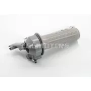 Gázmarkolat szerelvény alumínium szürke 22mm, 105mm, 26mm, Zündapp, Kreidler, Hercules, Puch, DKW, KTM, moped, mokick