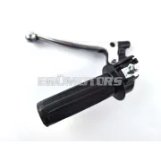 Gázmarkolat szerelvény fekete, golyós végű, 22mm,105mm, Zündapp, Kreidler, Hercules, Puch, DKW, KTM, moped, mokick