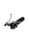 Throttle grip fitting 22mm black aluminum 105mm for Zündapp, Kreidler, Hercules, Puch, DKW, KTM
