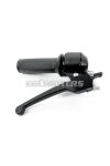 Throttle grip fitting black with rubber grip for MBK, 51