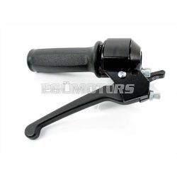 Throttle grip fitting black with rubber grip for MBK, 51
