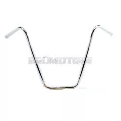   Kormány krómozott 950mm, 410mm, 210mm, 70mm, hajlított, Zündapp, Kreidler, Hercules, Puch