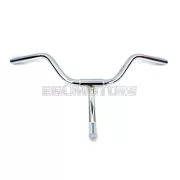 Kormány krómozott 22mm, 630mm, 120mm, Rixe, Miele, DKW, Hercules, Göricke, Gritzner, Transportmoped, Express