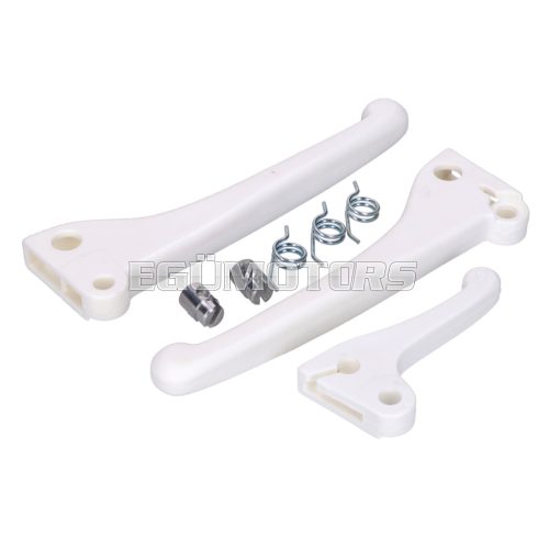 Kar készlet fehér, rugókkal és csővéggel, Piaggio Ciao, SI, Garelli moped