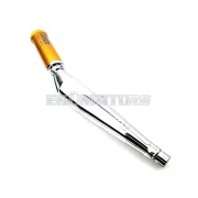 Kipufogó Biturbo 28mm, 670mm, krómozott, Zündapp CS, KS, GTS, ZR, ZD, ZL, C, Kreidler Florett, LF, LH, RMC, Flory, Hercules Prima, MK, K 50, Ultra, Puch Maxi, Monza, KTM, DKW, Rixe, Sachs, Simson Moped, Mokick