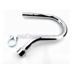   Kipufogócső krómozott 32mm hengercsatlakozással, 25.60mm kipufogócsatlakozással, Zündapp, R 50