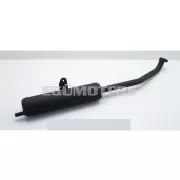 Kipufogó Sito, fekete, 22mm, Piaggio SI, KS, FL2, BOOS, SI moped