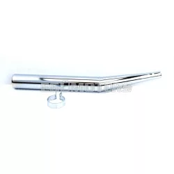   Kipufogó könyök krómozott, 60mm, 600mm, 26mm, Zündapp, CS tipus 448, ZD 25, 50