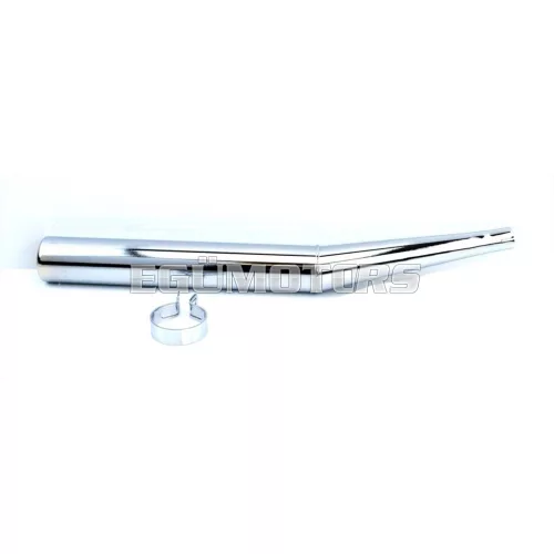 Kipufogó könyök krómozott, 60mm, 600mm, 26mm, Zündapp, CS tipus 448, ZD 25, 50