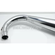 Verseny kipufogó krómozott, 36mm, 820mm, 51mm, 90mm, Zündapp, CS, C 50 Sport, GTS, KS