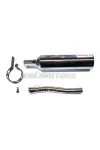 Kipufogó krómozott, bilincsel és csatlakozócsővel, Yamaha, DT 50 MX