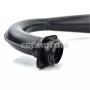 Kipufogó fekete, peremes csatlakozással, 32mm, 820mm, 51mm, Hercules, DKW, Sachs engine type 501, 50 S