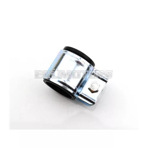 Kipufogó bilincs acél, 28mm, gumival és csavarral, Hercules M, Prima, Kreidler Florett